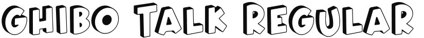 Ghibo Talk font download