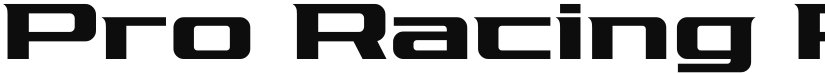 Pro Racing font download
