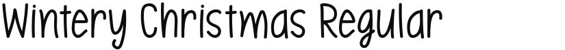 Wintery Christmas font download