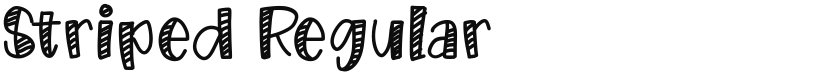 Striped font download