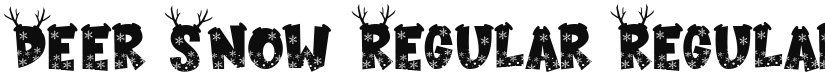 Deer Snow font download