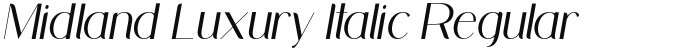 Midland Luxury Italic Regular