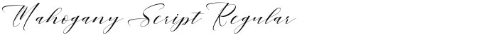 Mahogany Script Regular