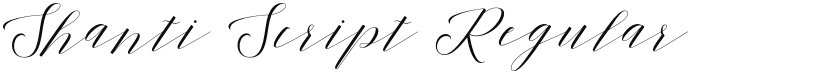 Shanti Script font download