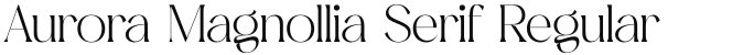 Aurora Magnollia Serif Regular