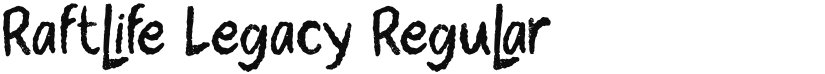 Raftlife Legacy font download