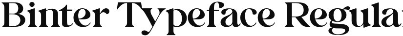 Binter Typeface font download