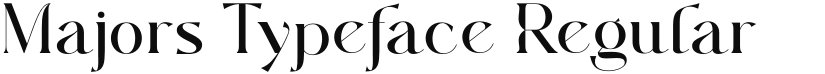 Majors Typeface font download