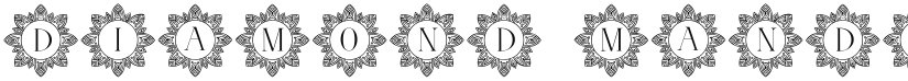 Diamond mandala monogram font download