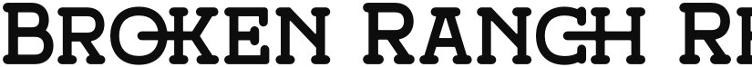 Broken Ranch font download
