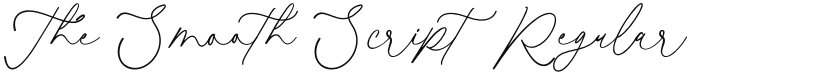 The Smooth Script font download