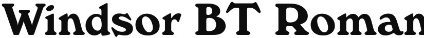 Windsor BT font download