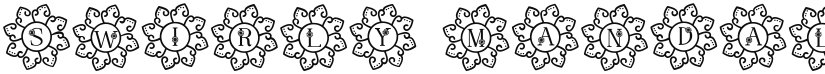 Swirly Mandala Monogram font download