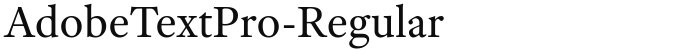AdobeTextPro-Regular