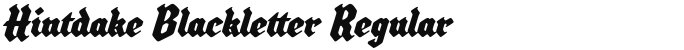 Hintdake Blackletter Regular