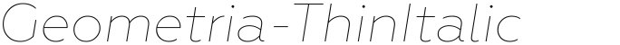 Geometria-ThinItalic