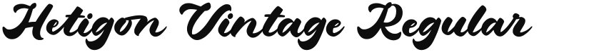 Hetigon Vintage font download