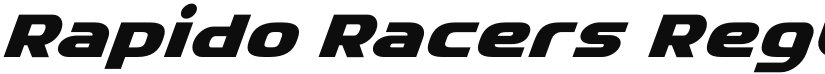 Rapido Racers font download