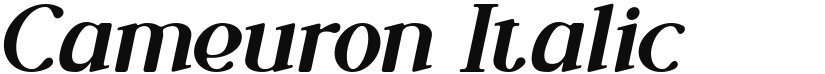 Cameuron font download
