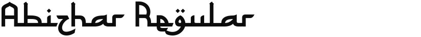 Abizhar font download