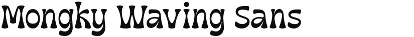 Mongky Waving font download