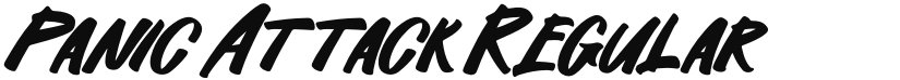 Panic Attack font download