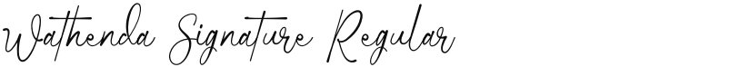 Wathenda Signature font download