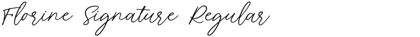 Florine Signature font download