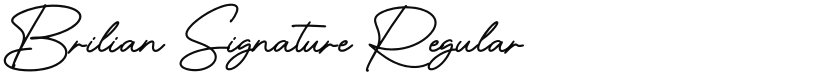 Brilian Signature font download