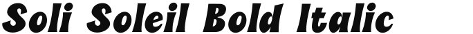 Soli Soleil Bold Italic