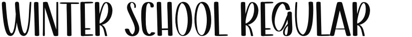 Winter School font download