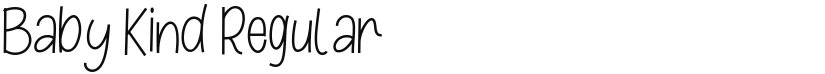 Baby Kind font download