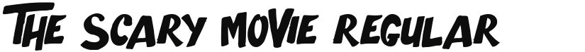 The Scary Movie font download