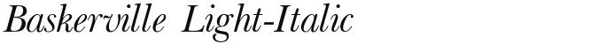 Baskerville Light-Italic