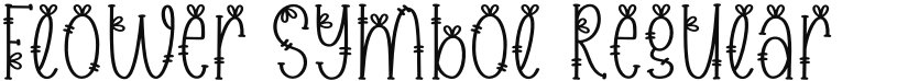 Flower Symbol font download