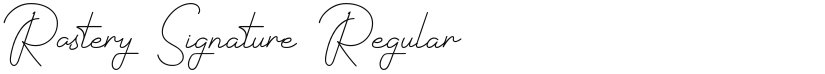 Rastery Signature font download