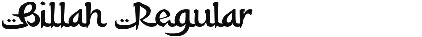 Billah - An Arabic Style Typeface font download