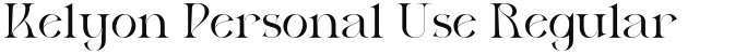 Kelyon Personal Use Regular