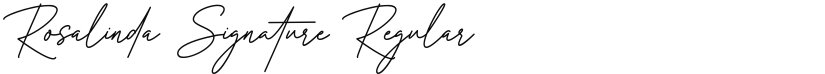 Rosalinda Signature font download