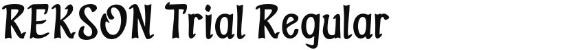 REKSON Trial font download
