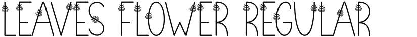 Leaves Flower font download