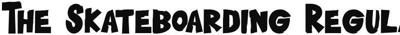 The Skateboarding font download