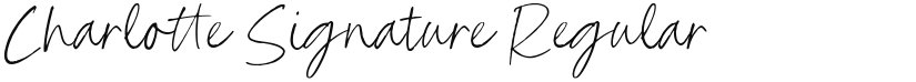 Charlotte Signature font download