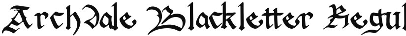 Archdale Blackletter font download
