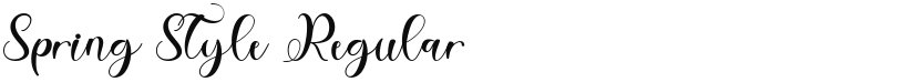 Spring Style font download