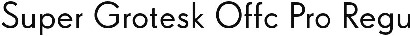 Super Grotesk Offc Pro font download