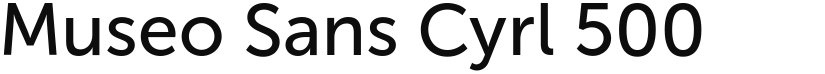 Museo Sans Cyrl font download