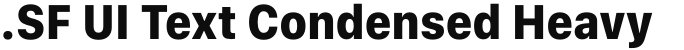 .SF UI Text Condensed Heavy