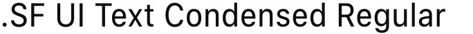 .SF UI Text Condensed Regular