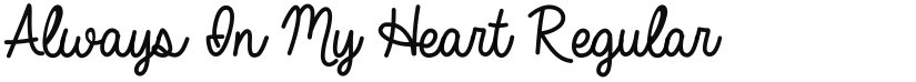 Always In My Heart font download